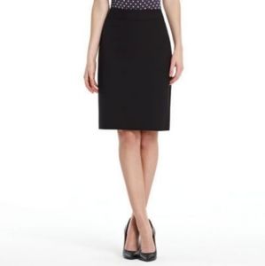 NWT Jones New York The Lucy Black Skirt.